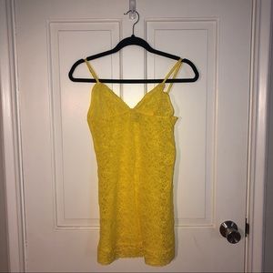 victoria’s secret yellow lace sleep dress